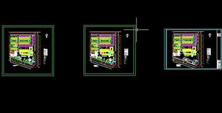 宾馆门前绿化设计总平面位置图