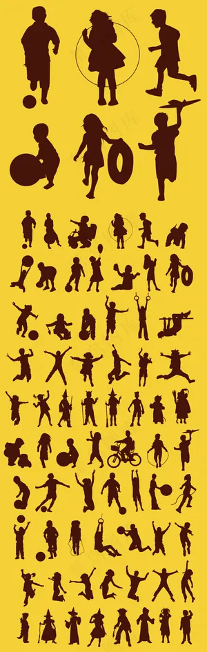 2017欧美时尚儿童日常玩耍活动剪...