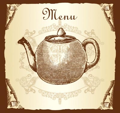 复古纸张菜单矢量素材