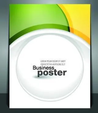 创造性的商业海报设计矢量图01