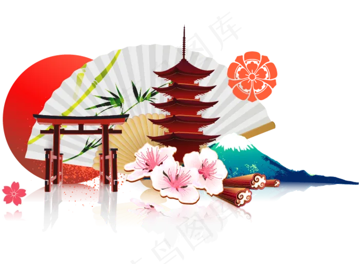 中国风扇子折扇图片素材