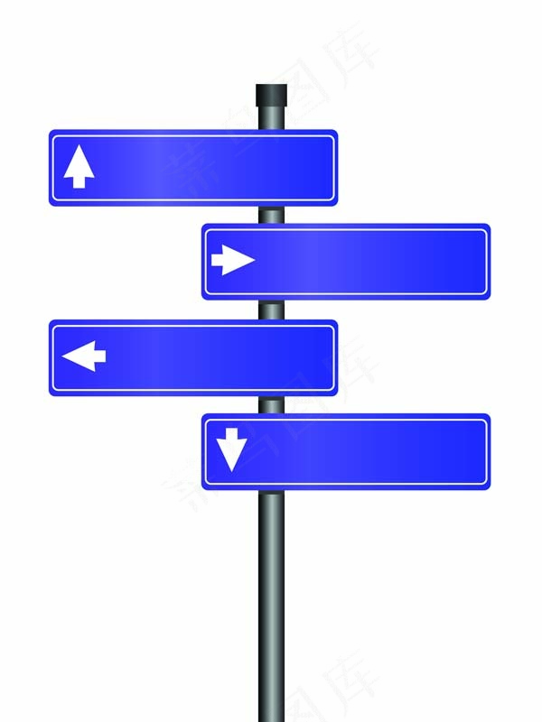 精致指路牌矢量素材eps,ai矢量模版下载