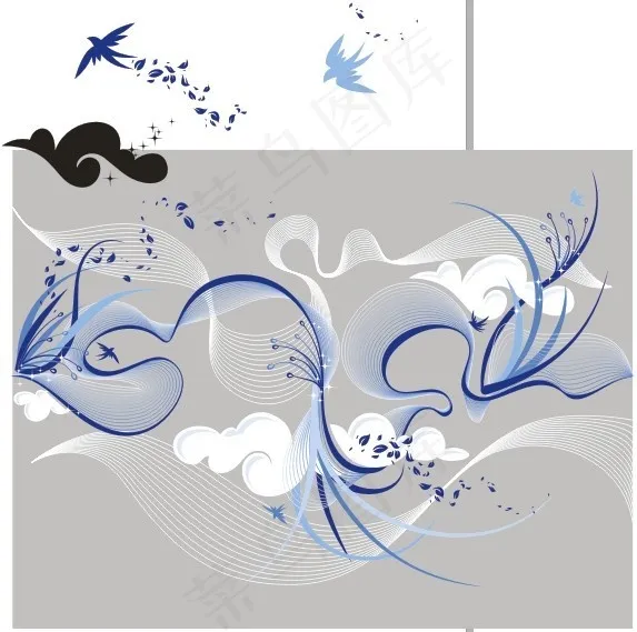 曲线线性图cdr矢量模版下载