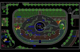 广场景观设计总平面图