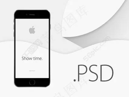 黑色款苹果iPhone6模型PSD素材