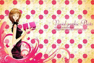 时尚美女 卡通人物