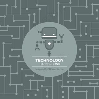 科技感机器人底纹花纹素材