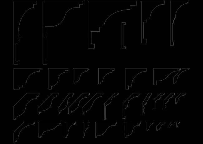 角线天花cad图纸