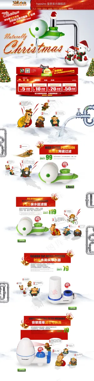 淘宝厨房净水器详情页海报