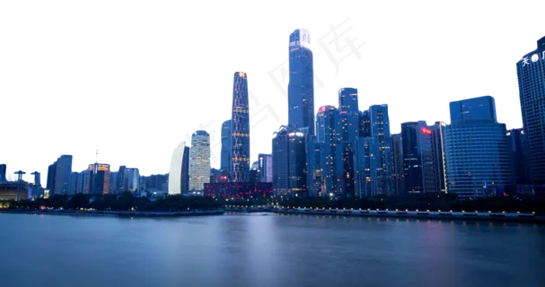 珠江城市夜景,免抠元素