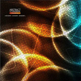 动感曲线光斑背景矢量素材