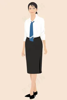 穿行政套装的美女插图 穿行政套装的美女插图