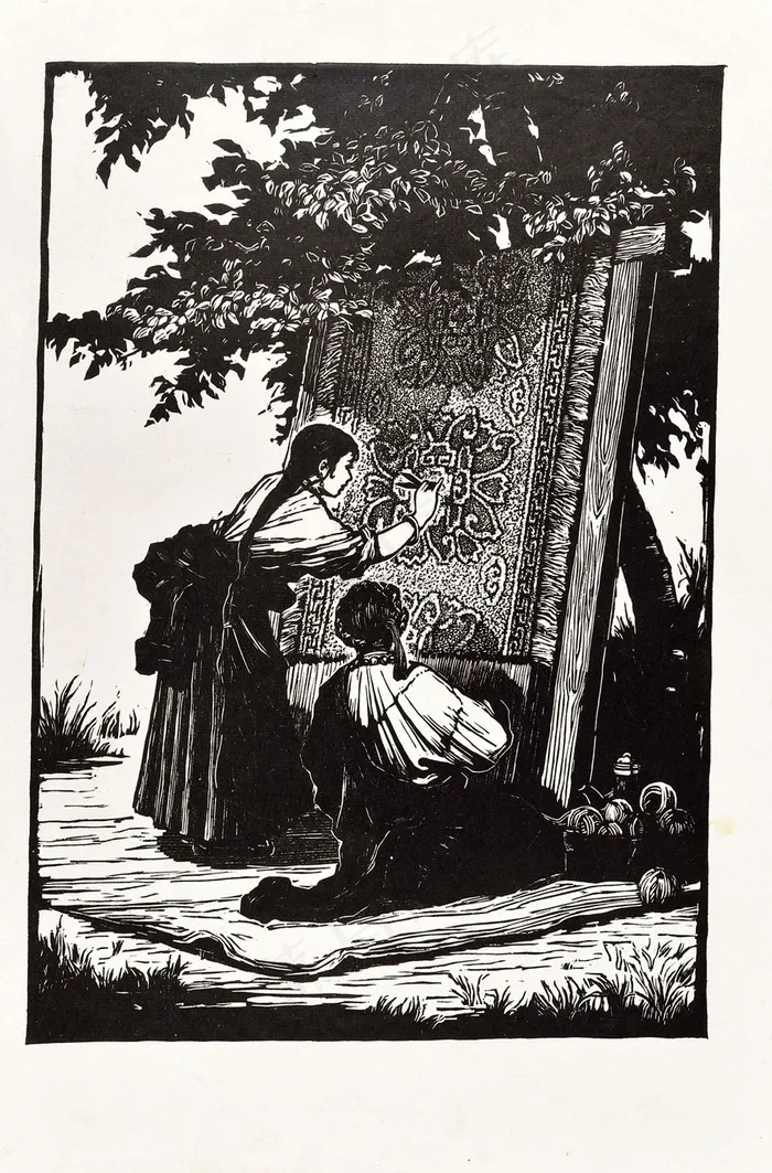 织花毯