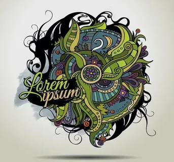 手绘古典花纹图片