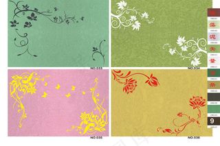 硅藻泥花纹素材