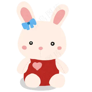 儿童节小兔子毛绒玩具儿童节小兔子毛绒玩具,免抠元素
