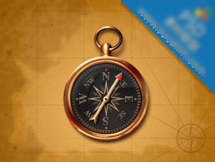 古朴的指南针素材