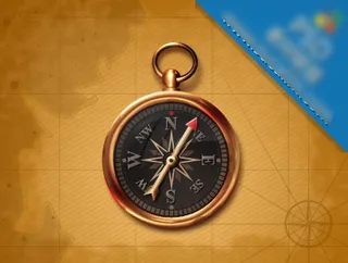 古朴的指南针素材