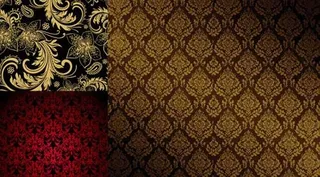 华丽欧式花纹背景矢量素材