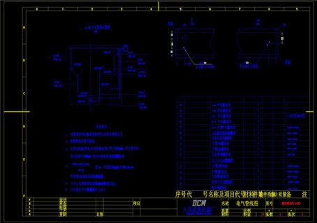 电气工程CAD机械图纸