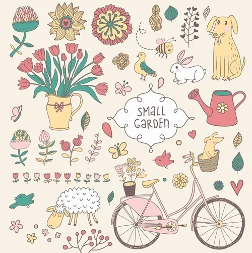 春天eps,ai矢量模版下载