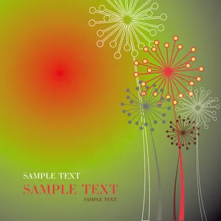 春天朦胧背景矢量素材