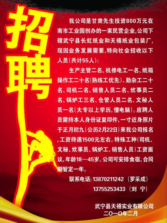 招聘海报图片psd模版下载