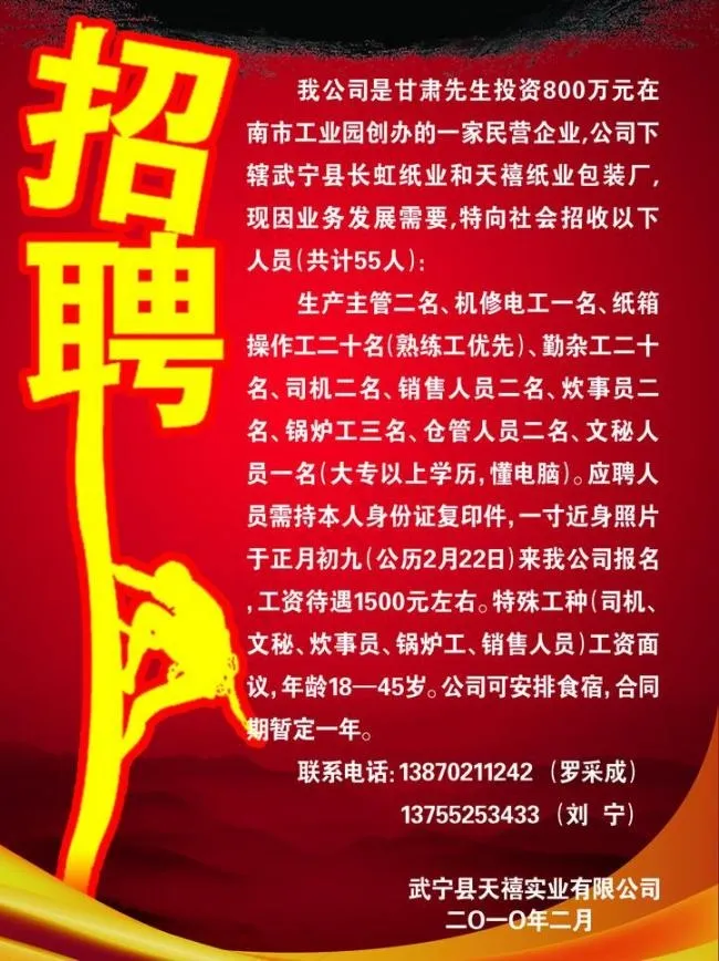 招聘海报图片psd模版下载