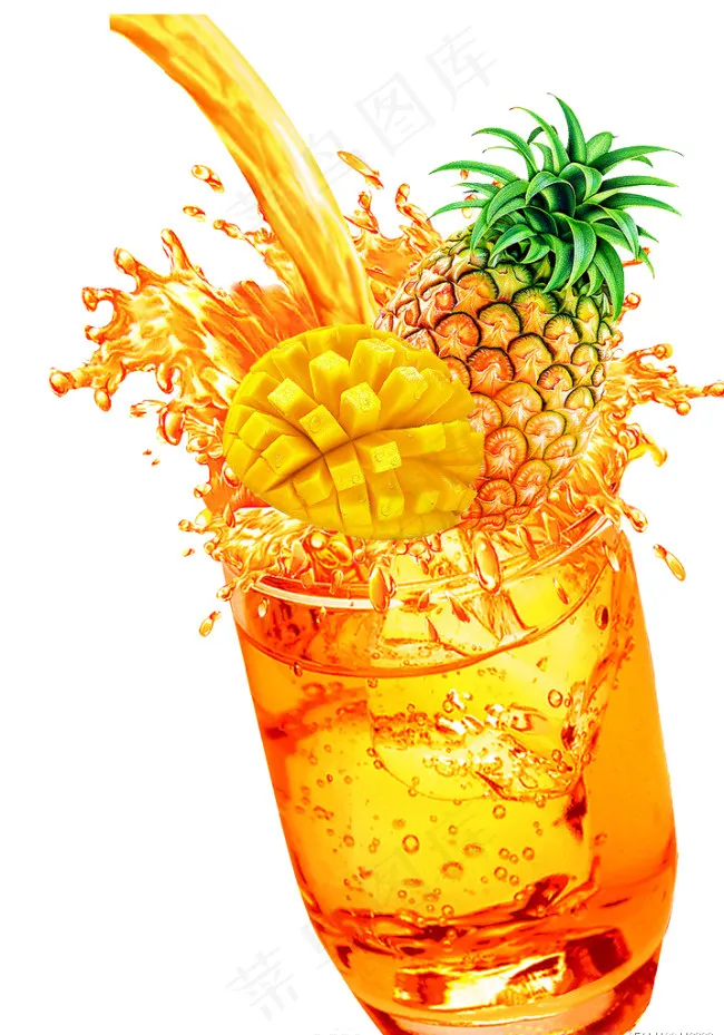 水果杯子psd模版下载