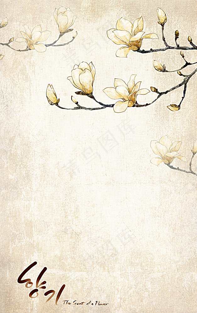 古典花纹图片(3189X4961(DPI:300))psd模版下载