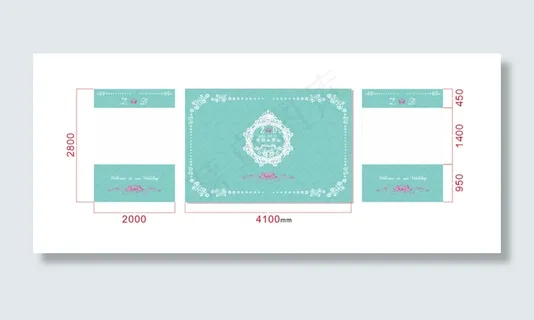 蒂芙尼蓝婚礼背景