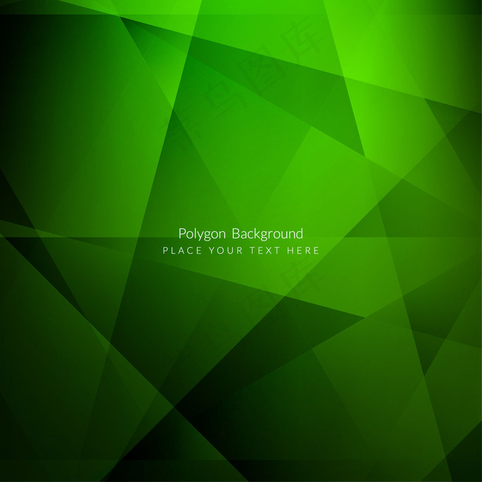 绿色多边形背景设计