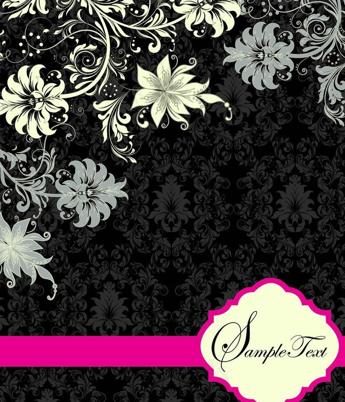 欧式花纹矢量素材图片