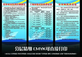 评估公司制度展板图片