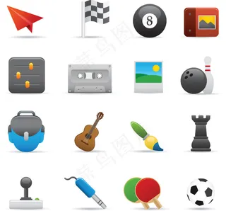 精美卡通图标矢量素材1