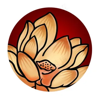 手绘荷花图片 手绘荷花图片