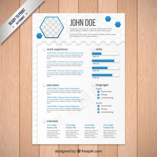 六个人简历模板