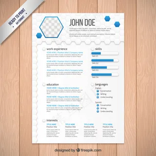 六个人简历模板