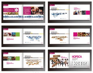 时尚企业宣传画册设计模板图片下载