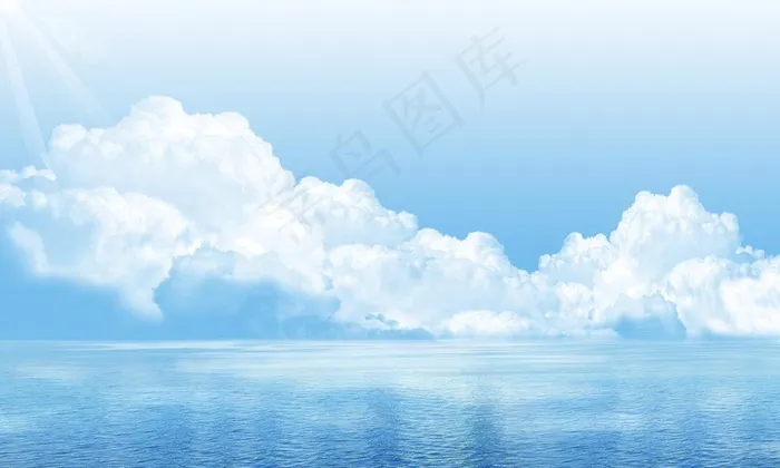蓝天白云图片(3500X2300(DPI:300))psd模版下载