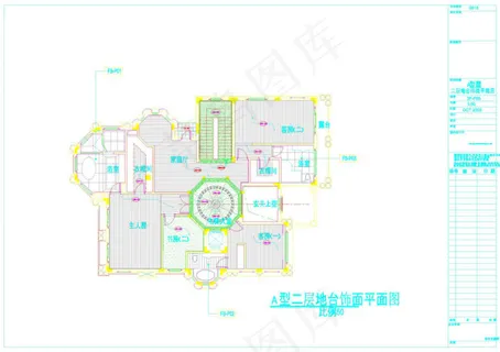 高尔夫球会别墅cad图纸