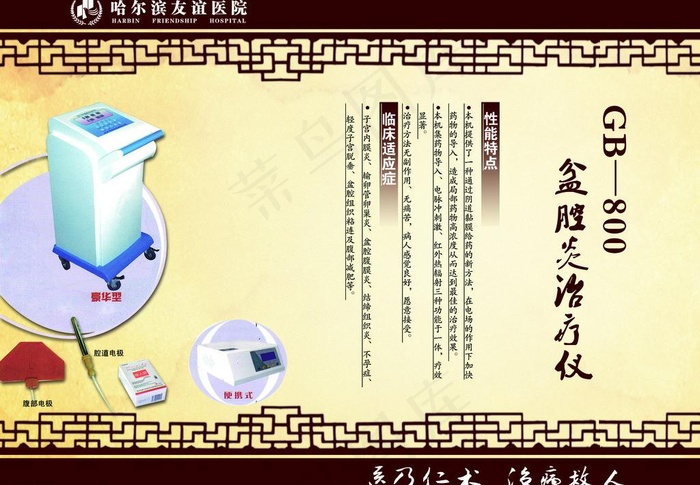 友谊中医挂图图片psd模版下载