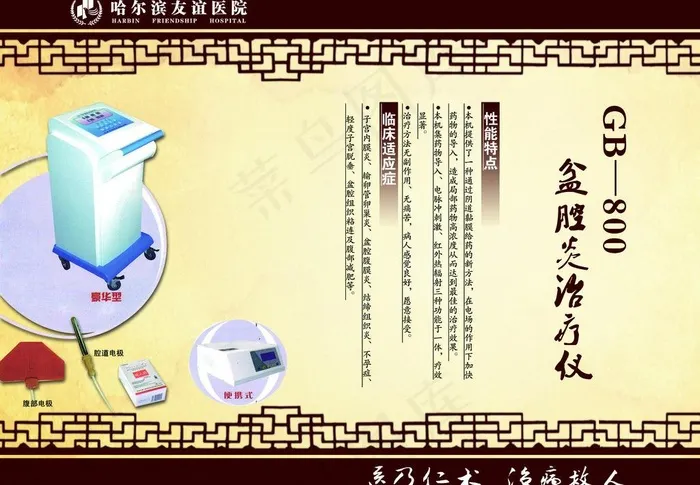 友谊中医挂图图片psd模版下载
