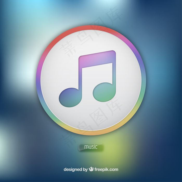 iTunes图标的应用程序ai矢量模版下载