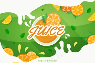 绿色背景矢量图