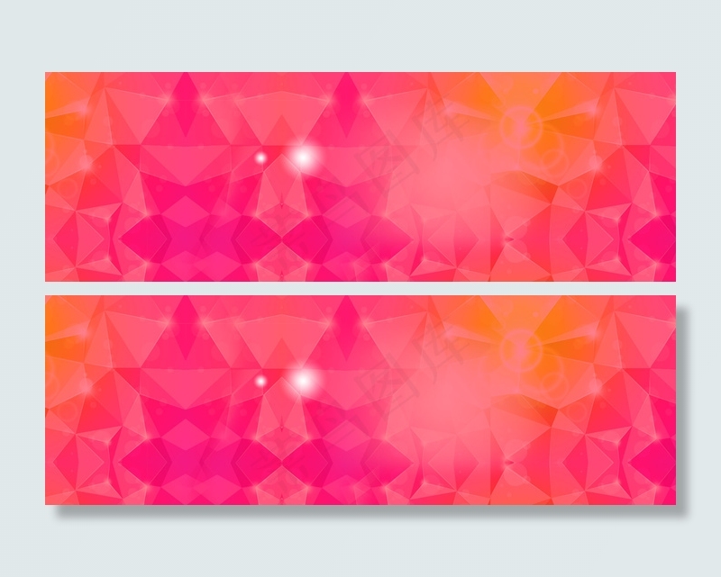 形状红色渐变背景　