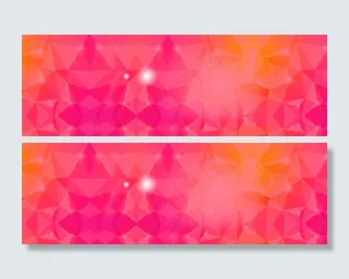 形状红色渐变背景　