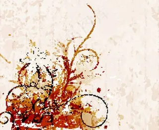 水彩植物花纹背景