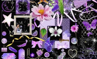 情人节元素分层素材图片