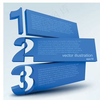 矢量创意数字标签元素背景